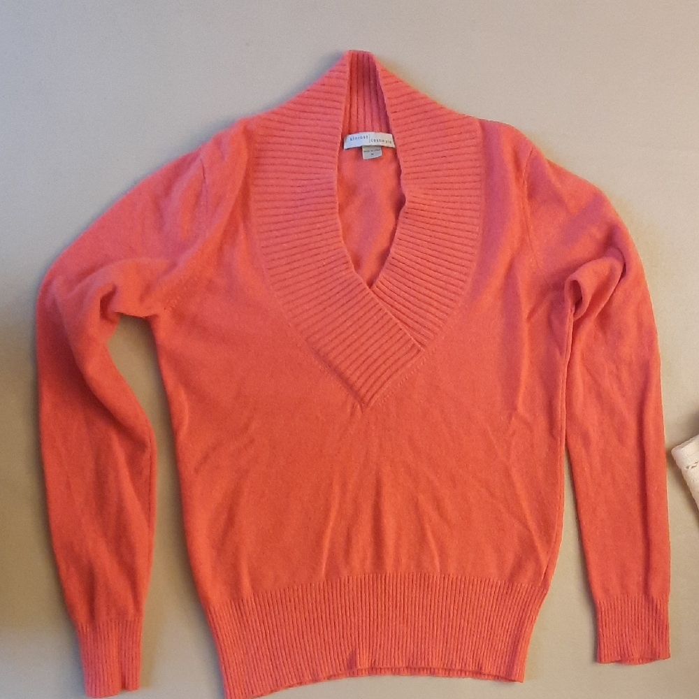 Women's Coral Cashmere Sweater